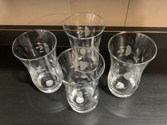 Vintage NIB Princess House Heritage Flat Tumbler Beverage Glasses 6938 Set Of 4
