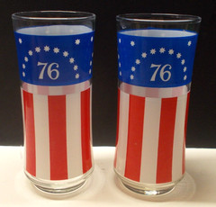 2 Vintage Libbey 1776 Bicentenial Tumblers Glasses