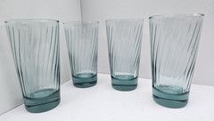 Libbey Vintage Aqua Swirl 8oz Glass – Set of 4