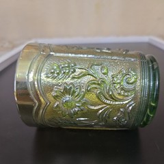 Imperial Fieldflower Antique Carnival Glass Tumbler, Marigold