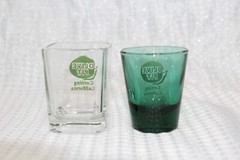Olive Pit «Corning California» Shot Glasses – Set of 2