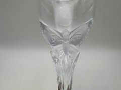 Set of 5 Cristal de Sevres HM France CRYSTAL BUTTERFLY Wine Glasses