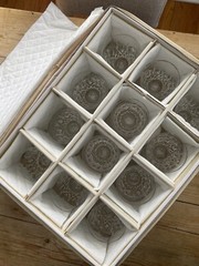 12pc. Waterford Lismore Claret Glasses + Case