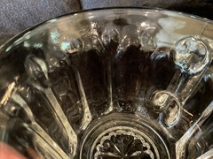 Anchor Hocking Colonial Punch Cups Set of 2 Clear Glass Vintage Cup