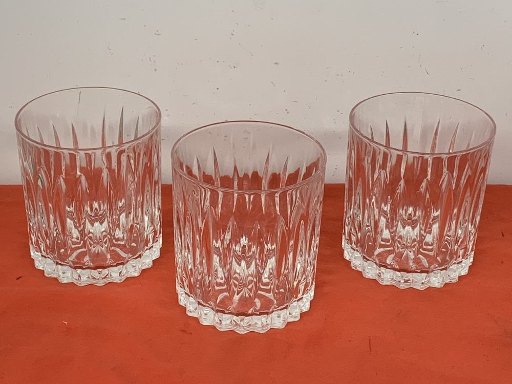 CRISTAL D’ARQUES — CLASSIC — OLD FASHIONED DRINK GLASSES (3)