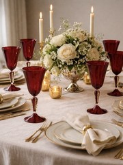 6 Salviati Venetian Italian Art Glass Large Water Goblets With Gold Decoration