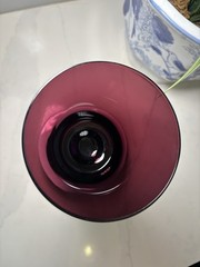 Vintage Royal Crystal Poland Amethyst Purple Wine Glass colored stemware