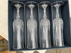 Cristal d’Arques LONGCHAMP France Champagne Flutes set of 4 in box