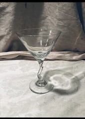 Libbey Bent Z Stem Clear Martini Glasses Set Of 6