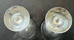 (2) RALPH LAUREN CRYSTAL LANDON 8 1/4 Inch WATER GOBLET EXCELLENT CONDITION