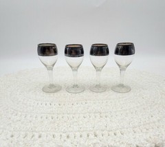 Vintage Silver Rimmed Cordial And Demitasse Cups Set Of 4 Each