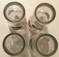 Set of 4 Libbey Billiard Pool Game Highball Drinkware Clear Glass Tumblers 16 oz