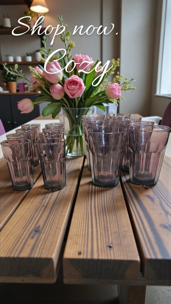 Libbey Gibraltar Matching Set Of 4 Ea Violet Juice & Beverage/Iced Tea Tumblers