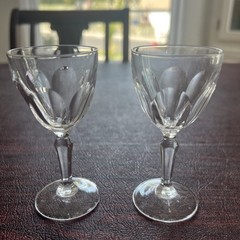 Vtg Cristal D Argues Durand Washington Pattern Cordial Set Of 2. I Have 3 Sets