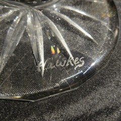 A Hawkes American Brilliant Period cut glass goblet with Daisy and Fan pattern.