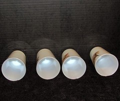 Fire King, Vintage Milk Glass Tumblers Game Birds set of 4