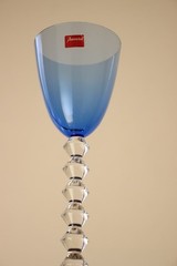 Baccarat Vega Fortissimo wine glass Blue Clear Crystal Red/White Wine Glass