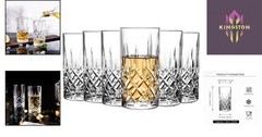 Clear Highball Glasses Set of 6 – 14 Oz Ideal for Entertaining