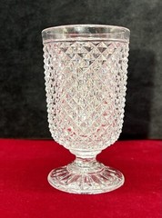 Baccarat Diamond Point Tumbler Glass Tea Cup Crystal Cut