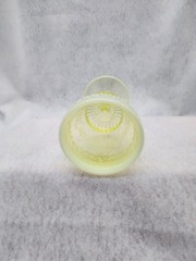 Uranium Glass Goblets: Set of 3 different sizes and designs