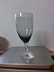 Fostoria Debutante Gray Set of 5 Water Goblets 6 5/8 inch inches tall