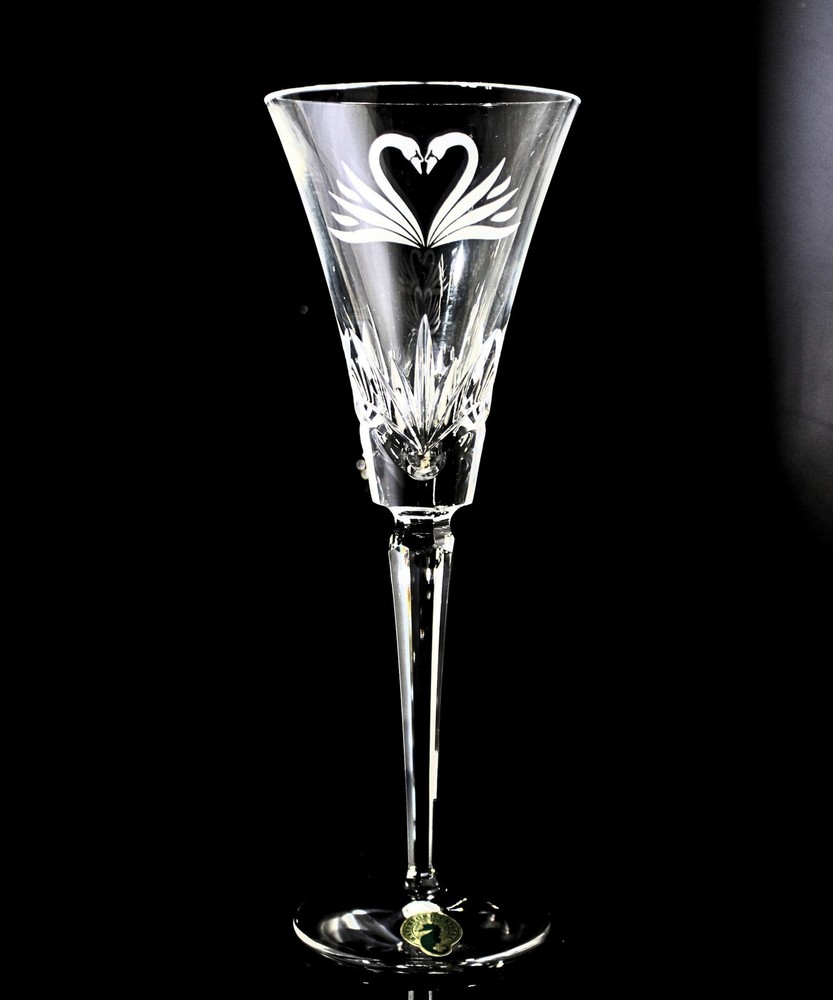 Waterford Crystal: Wedding Heirloom Fluted Champagne , 9.25″ | Swan | NIB
