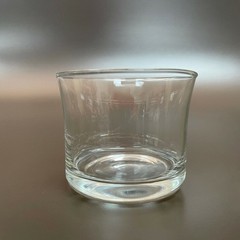Clear Jar Drinking Glass 3 1/8″ high x 3 7/8″ across