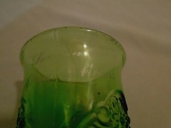 EAPG Jewel Cordial Emerald Green Souvenir St. Paul, Minn. 4″ Tall VTG FREE SHIP