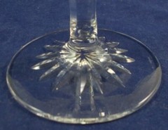 Galway Crystal Old Galway Water Goblet Star Cut Foot