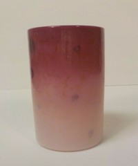 Scarce New England Peachblow AGATA Art Glass Tumbler, c.1887 (#2)