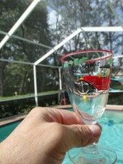Mid-Century Modern Libbey/Rock Sharpe Horseless Carriage Wine Glass Stem 3003