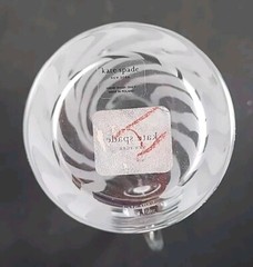 Lenox Kate Spade Cocktail Pitcher Banyan Stripe Clear Etched
