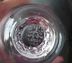 LENOX – FOSTORIA NAVARRE – PINK ICE TEA GLASS – 5 7/8″ – EXCELLENT CONDITION