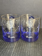 Culver 22k Gold Rim Aries Astrological Zodiac Sign Blue Outside Bottom.