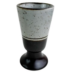 Vintage Otagiri Stoneware Goblet Cups Set 4 Japan Mariner Sierra Brown Speckled