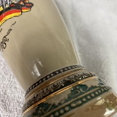 Disney Parks German Beer Stein Mug Ceramic 9″ Deutschland Horses Flag Ornament