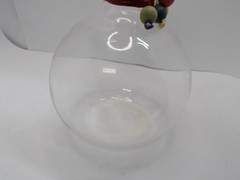 Pyrex Weico Vintage Glass Wrapped Neck Carafe Cruet Wine Coffee Bottle