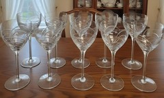 Signed Rogaska Full Lead Crystal SOHO Pattern-Wine/Water & Champagne Available