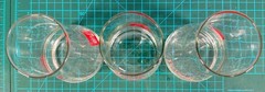 7 UP The Uncola Vintage Upside Down Drinking Glasses Set Of 3 Pilsner Glass