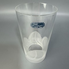 J.G. Durand Florence Crystal Tumblers Set of 6 Satin Frosted France NOS