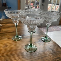 Set Of 4 Vintage Early 21st Century Cristal D’Arques Durand Sombrero Margarita G