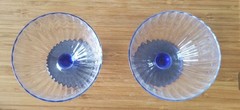Vintage Cobalt Blue Stemmed Sorbet/Dessert Glasses Made in Italy Set of 4