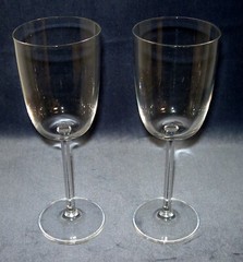 TWO (2) Lenox Crystal Oxygen White Wine Stems Clear 8 1/4″ T. 2006-2009 Active