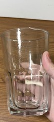 Vintage Clear Old Hand Cut Crystal Tumbler Glass Heavy Drinking Glass