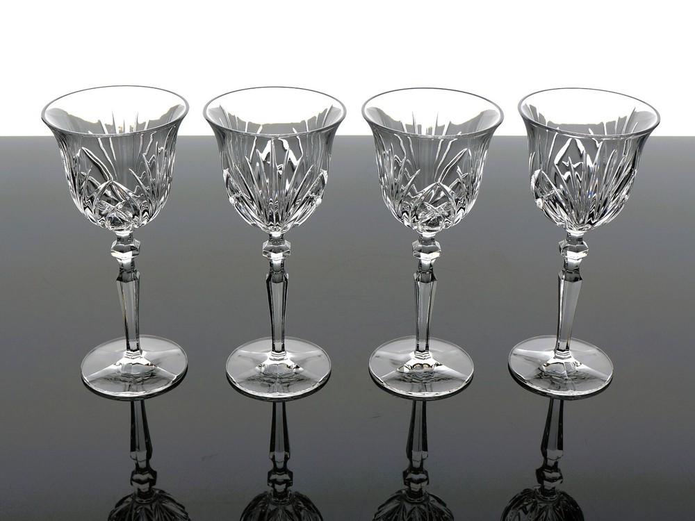 NACHTMANN PALAIS CONTEMPORARY CRYSTAL WHITE WINE GOBLETS GLASSES – SET OF 4