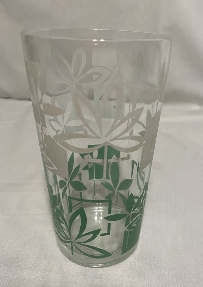MCM Retro Atlas Deco Tumbler/ Drinking Glass 12 oz.