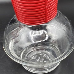 Vtg 50s-60s Set Of 2. Red Band Glasbake Hottle Hot Water Coffee Tea Carafes