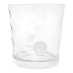 Libbey RENO Clear Polka Dots 13 OZ Double Old Fashioned Glass MINT