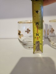 Vintage Set Of 8 Roly Poly Short 4 Leaf Clover Glasses 3 3″ & 5 2.25″
