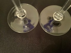 WMF Cristal Cabinet Cobalt Blue Cut to Clear Sherry Stems Set of 6, 1970s
